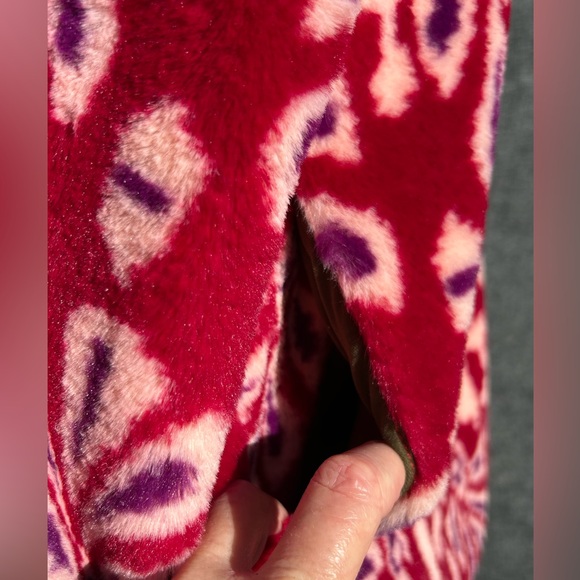 Free People We The Free Vivid Dreams Faux Fur Kimono Jacket - Picture 10 of 16